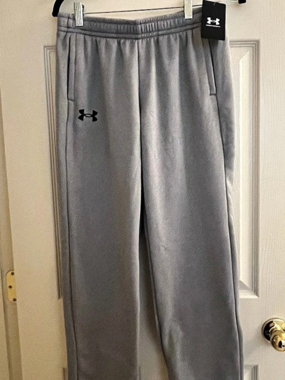 Under Armour Fleece Pants Youth Gray Size XL NWT